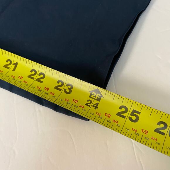 Mark D. Sikes Navy Blue Italian Cotton Slim Fit Side Zip Pants Size 2 - Picture 10 of 11